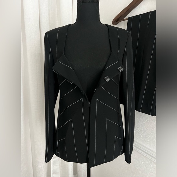 Vintage Gianni Versace Flash Stripe Pantsuit - Picture 3 of 6